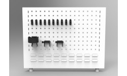 Laikiklių rinkinys 10vnt. perforuotai įrankių sienelei