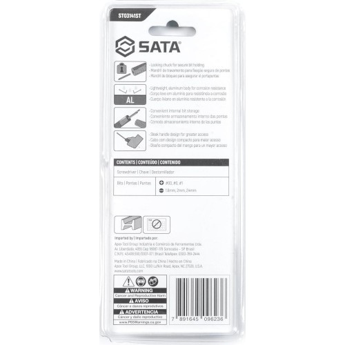 Atsuktuvas su keičiamais antgaliais mini 6vnt. (pl./PH)