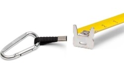 Measuring steel tape with stop - 10m x 25mm