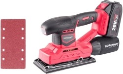 Akumuliatorinis šlifuoklis orbitinis 94x185mm 20V LI-ION