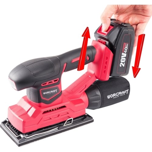 Akumuliatorinis šlifuoklis orbitinis 94x185mm 20V LI-ION