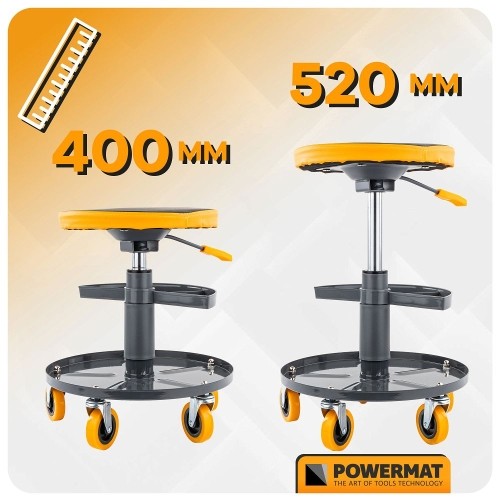 Teleskopinė dirbtuvių kėdė