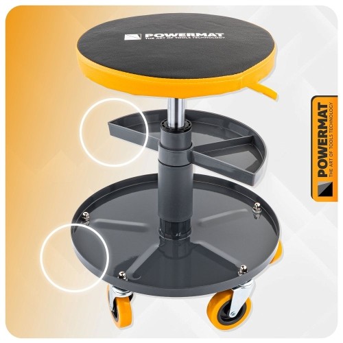 Teleskopinė dirbtuvių kėdė