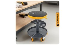 Teleskopinė dirbtuvių kėdė