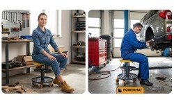 Teleskopinė dirbtuvių kėdė