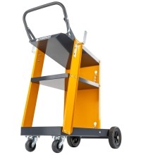 Trolley for welding machine, with shelf and space for gas cylinder (load up to 100 kg)
