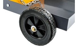 Trolley for welding machine, with shelf and space for gas cylinder (load up to 100 kg)