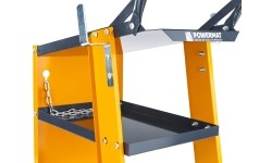 Trolley for welding machine, with shelf and space for gas cylinder (load up to 100 kg)