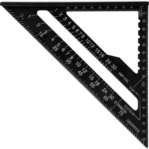 Aluminium angle square 180mm inch/metric scale