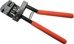 Combination edge setter / hole punch pliers