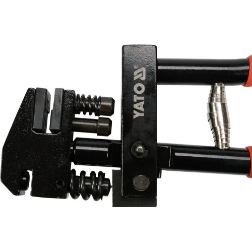 Combination edge setter / hole punch pliers