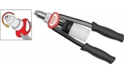 Hand riveter with rotary head