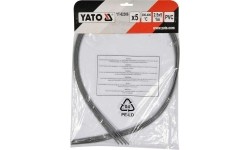 Welding plastic rods set (5pcs) (PVC polyvinyl chloride) 2.5x5mm 5х1m