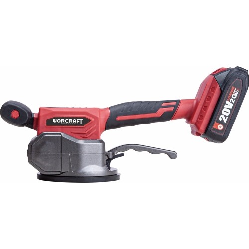 Akumuliatorinis vibracinis įrankis plytelėms su plastikine dėže 20V 2.0Ah