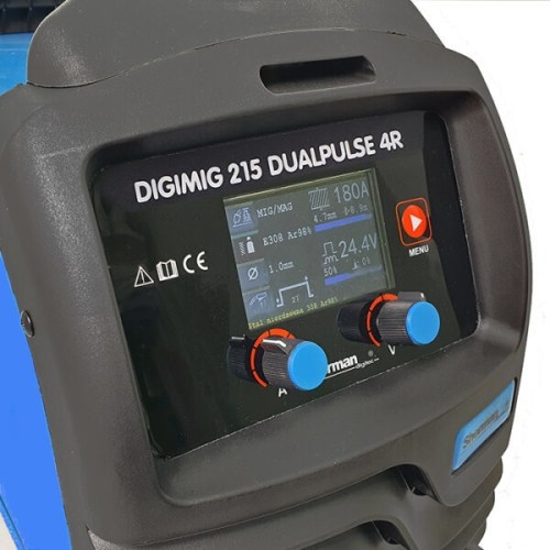 Inverterinis suvirinimo aparatas Sherman DIGIMIG 215 DUALPULSE 4R