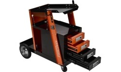 Vežimėlis sustalčiais, vieta balionui (apkrova iki 75kg)