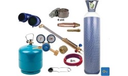 Pjovimo KOMPLEKTAS (degiklis, reduktorius, 10l deguonies, propano-butano balionai, priedai)