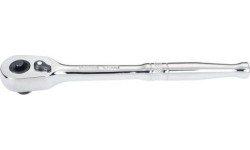 1/2" Dr. Quick-release ratchet with metal handle, L250mm