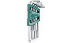 L-type hex key TORX  set 9pcs. (T10-T50) with hole