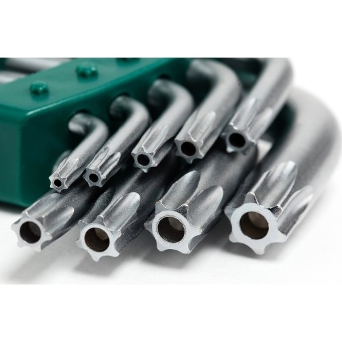 L-type hex key TORX  set 9pcs. (T10-T50) with hole