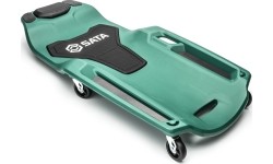 Plastic creeper with magnetic trays