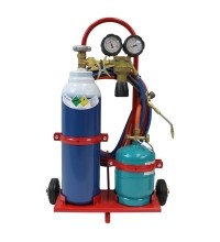 Soldering kit GCE (GCE torch, GCE reducer, oxygen, propane-butane cylinders, trolley, hoses)
