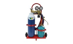 Soldering kit GCE (GCE torch, GCE reducer, oxygen, propane-butane cylinders, trolley, hoses)