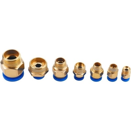 Greito jungimo vožtuvų su sriegiais rinkinys (4 - 16mm)(1/8"+1/4"+1/2") 72vnt.