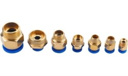 Greito jungimo vožtuvų su sriegiais rinkinys (4 - 16mm)(1/8"+1/4"+1/2") 72vnt.