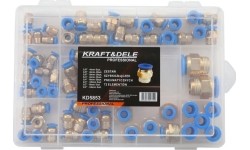 Set of threaded pneumatic quick connectors (4 - 16mm)(1/8"+1/4"+1/2") 72pcs