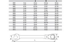 Flex head gear wrench - 24mm