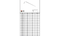 L-type hex key ball point - 8mm