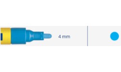 Marker, wipeable 4mm, 8ml, 1pc -  Mėlyna 