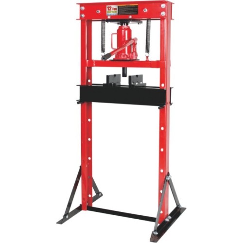 Shop press with hydraulic bottle jack 12t