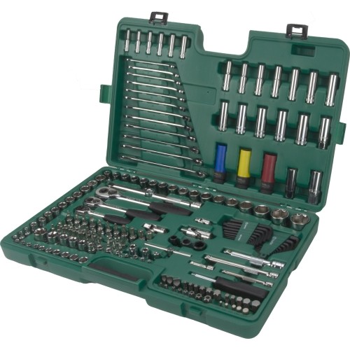 1/4" + 3/8" + 1/2" Dr. Mechanics master set (HEX) 190pcs