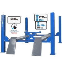 Hidraulinis keltuvas 4 kolonų su papildomu kėlikliu 5t