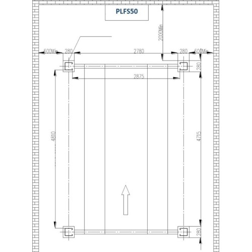 Hidraulinis keltuvas 4 kolonų su papildomu kėlikliu 5t