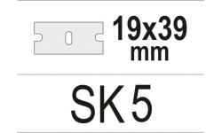 Geležčių stiklo grandikliui 39x200mm rinkinys (10vnt)