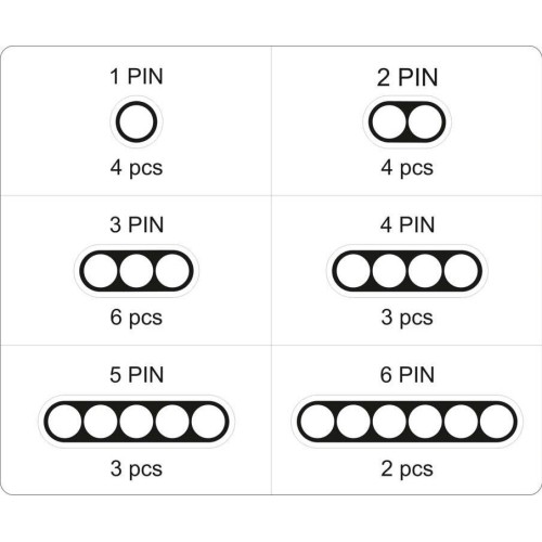Hermetic electrical connector set (424pcs)