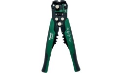 Universal wire stripper and ratchet crimping pliers