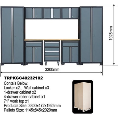 Garage cabinet combo
