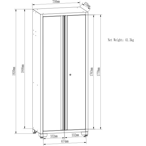 Įrankių spintelių komplektas