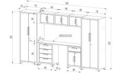 Įrankių spintelių komplektas