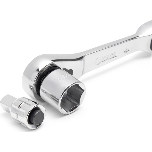 1/4" Dr. Ratchet pass-thru socket set 25pcs (metric & S.A.E)