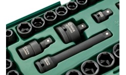 Tray. Impact socket set 3/8“ + 1/2" Dr. 13pcs.