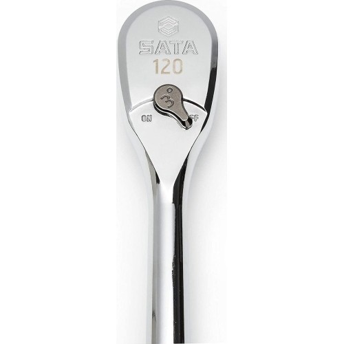 3/8" Dr. Quick-release ratchet (oval head, metal handle), 60 teeth 120P