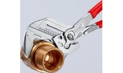 Santechninės replės-raktas KNIPEX su fiksavimu - L150mm