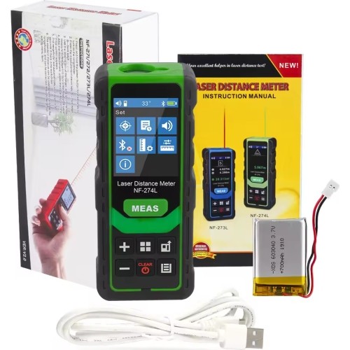 Laser range finder distance meter with BT (green) 0-60m