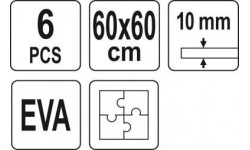 Workshop EVA matt 600x600x10mm 6pcs