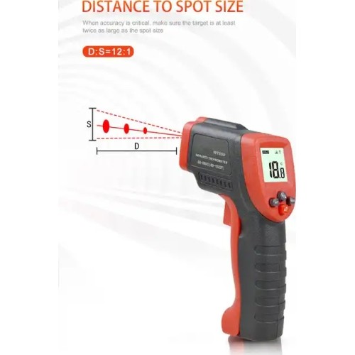 Digital infra-red thermometer / pirometer 550°C
